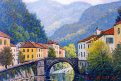 The Bridge At Bagni Di Lucca Charles White
