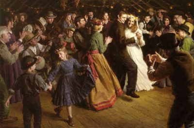 The First Dance, 1848 Americana Morgan Weistling