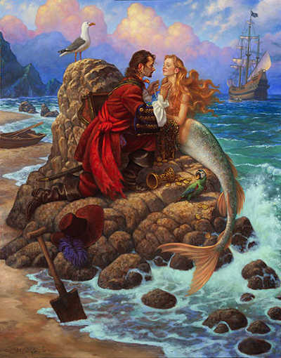 The Pirate And The Mermaid Scott Gustafson