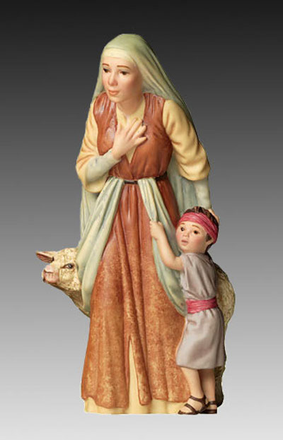 The Shepherds Wife Child Porcelain James Christensen