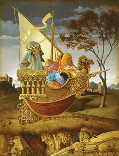 Three Wise Men In A Boat James Christensen