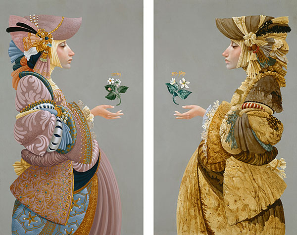 Two Sisters Diptych James Christensen