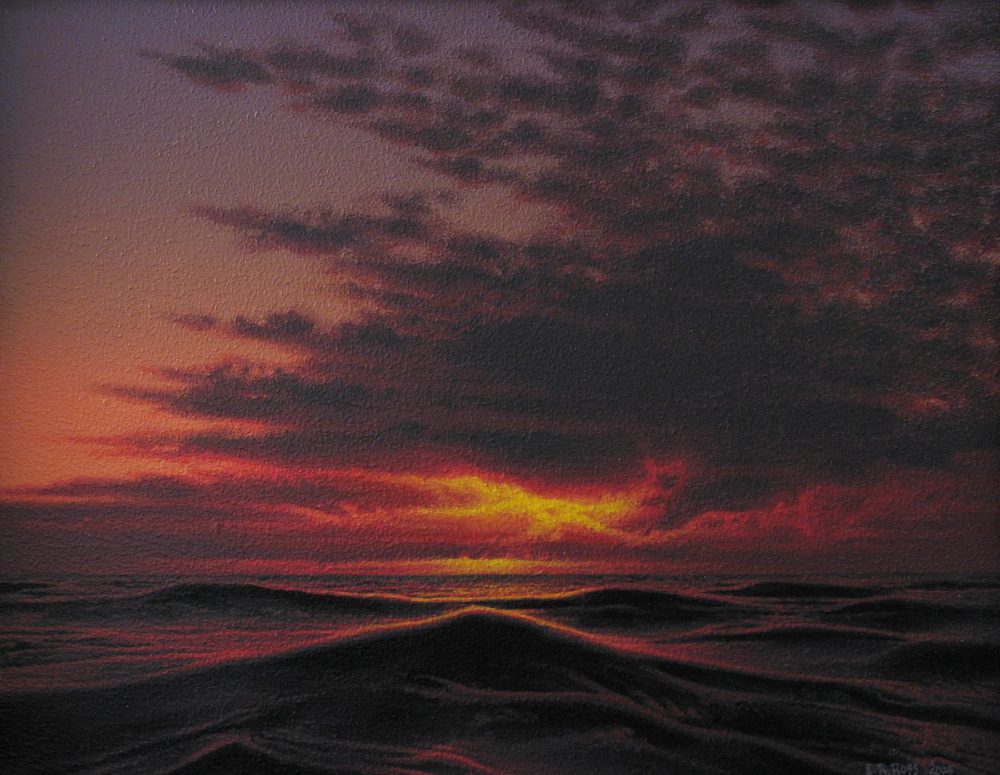 Waves and Sunset - Robert Ross