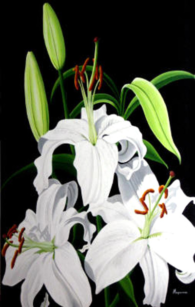 White Lilies Dennis Magnusson