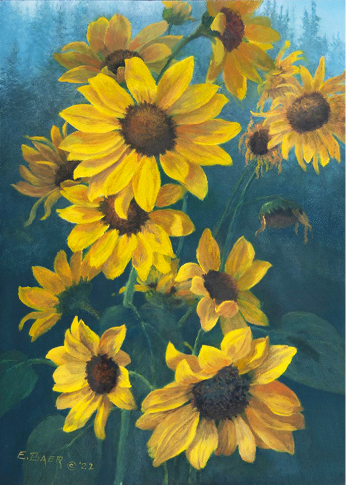 Wild Sunflowers - Elsie Baer