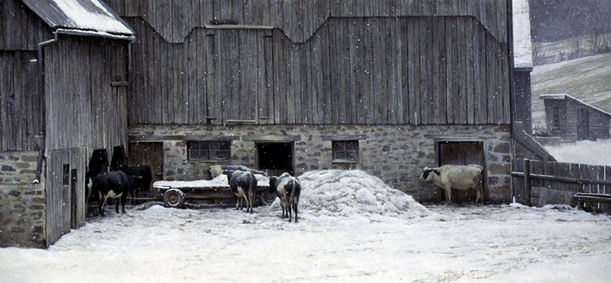 Winter Barnyard - Robert Bateman