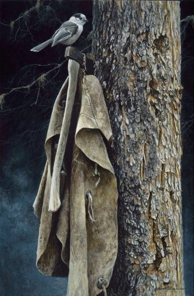 Wrangler's Campsite Gray Jay Robert Bateman