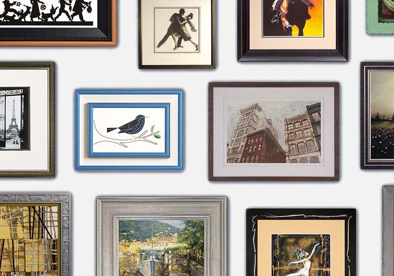 Frames on Wall 2 - White Background Frames on Wall 2 - White Background